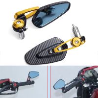 7/8" 22mm Bar End Rear Mirrors Motorcycle Accessories Motorbike Scooters Rearview Mirror Side View Mirrors Moto for Cafe Racer Mirrors