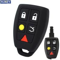 KLL For Volvo C30 C70 S40 V50 2004 - 2007 Silicone Remote Key Case Fob Shell Cover Skin Jacket Sleeve