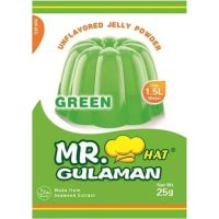 Product of PHI? (6 Pcs)? Mr. Hat Gulaman Green 25g?