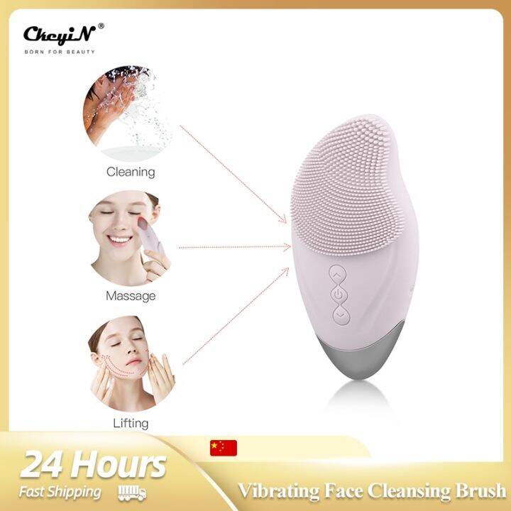 CkeyiN Face Massagers Electric Vibration Facial Cleanser Exfoliator