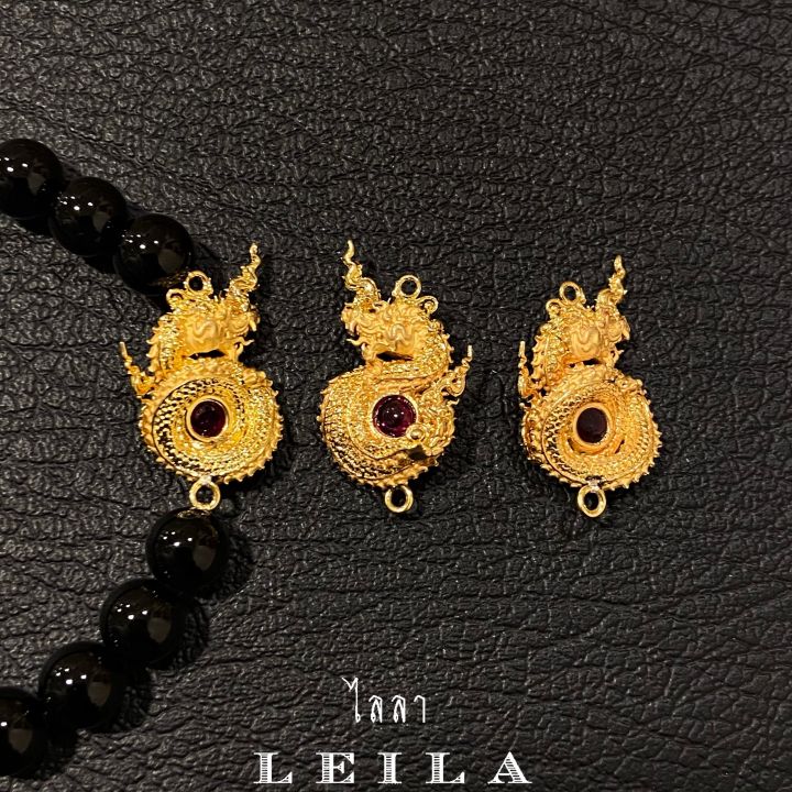 leila-amulets-มณีเศรษฐีนาคา-สีทองรับโชค-พร้อมกำไลหินฟรีตามรูป
