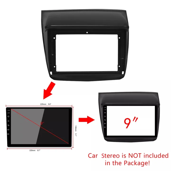 Car Stereo Head Unit Panel for Montero Sports L200 Triton 20092018
