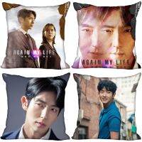 {fabric sofa}อีกครั้ง MyLEE JOONPillow ปกห้องนอนบ้านสำนักงานตัวพิมพ์เล็ก SquarePillow กรณี SoftFade 0506