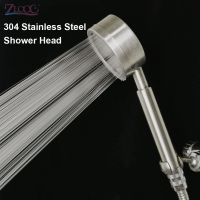 Bernicl Zloog 304 Stainless Steel Bathroom Shower Head Fall Resistant Durable Handheld High Pressure Rainfall Showerhead