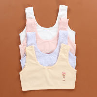 Combed cotton girls tube top vest type single layer 9-12-16 years old vest underwear wrapped chest development cotton summer