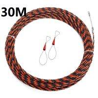 Electrical Threader Lead Tool 30M Cable Wire Guide 3-Strand Wall Threader Cable Stringer with 2 Fasteners.