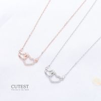 s925 Cutest necklace สร้อยคอเงินแท้ หัวใจรักนิรันดร์ ประดับ Cubic Zirconia (CZ) ใส่สบาย เป็นมิตรกับผิว