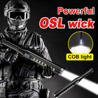 Tactical Powerful Led Flashlight Rechargeable Flash Light Baseball Torch Outdoor Hunting Lantern Built-in Battery