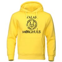 A Song of Ice and Fire Hoody Valar Morghulis Print Loose Sweatshirts Men Fashion Casual Clothing Autumn Street Tops Soft Hoodies Size XS-4XL