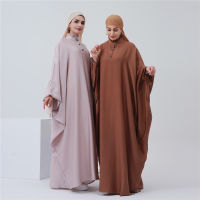 Ramadan Eid Khimar Abaya Women Muslim Loose Prayer Maxi Dress Turkey Dubai Islamic Arab Robe India Jalabiya Clothing Middle East
