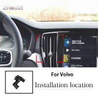 รถชาร์จไร้สายรถที่วางศัพท์มือถือระบายอากาศ Mounts Gps ยืนยึดสำหรับวอลโว่ S60 V60อุปกรณ์รถยนต์