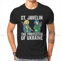 The Protector Of Ukraine St Javelin Saint T Shirt Punk Men Tees Summer Polyester Clothing Harajuku O-Neck TShirt