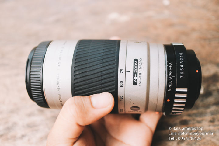 ขายเลนส์มือหมุน-minolta-75-300mm-f4-5-5-6-serial-99207965-for-fujifilm-mirrorless-ทุกรุ่น