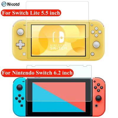 Nintendo Switch กระจกนิรภัยสำหรับชัดเจนแบบ HD ขนาด6.2นิ้ว5.5 Lite 1Pc/2ชิ้น/3ชิ้น