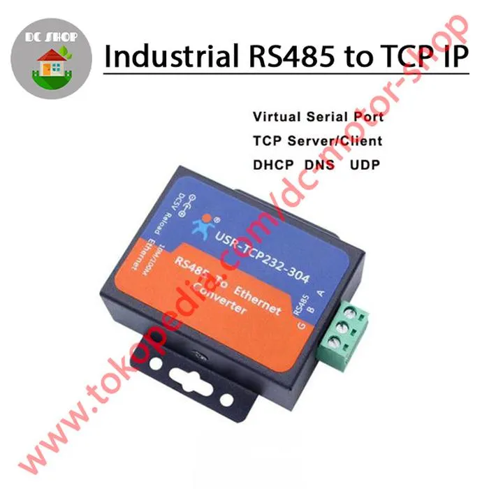 Industrial Serial RS422 RS485 to Ethernet TCP IP RJ45 Converter TCPIP ...
