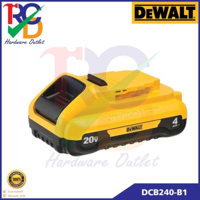 DeWALT แบตเตอรี่ Lithium-ion 20V MAX* Compact 4Ah. รุ่น DCB240-B1 ใหม่ล่าสุด ของแท้100%