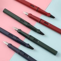 QIAOWEIS ปากกาไอน้ำหมึกดำน้ำเงินแดงเขียววินเทจปากกาเขียน EF อุปกรณ์เครื่องเขียนงานเขียนในออฟฟิศปากกาหมึกซึมปากกาคัดลายมือ