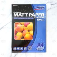 กระดาษอิงค์เจ็ท ผิวด้าน Hi-jet พิมพ์ได้สองด้าน Inkjet Platinum Matt Paper (Double-sided printing) 120 แกรม ขนาดA4 (50 แผ่น/กล่อง)