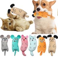 Interactive Pet Toys Mini Teeth Grinding Catnip Toys Funny Kitten Chewing Squeaky Toy Pet Supplies Plush Cat Toy Accessories Toys