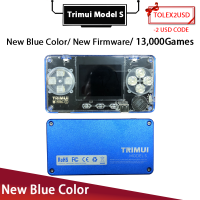 Trimui รุ่น S ใหม่สีฟ้า2.0นิ้วหน้าจอย้อนยุควิดีโอเกมคอนโซล10จำลองกว่า5,000ติดตั้ง Pocketable เกมคอนโซล