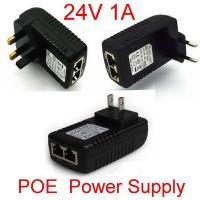 High Quality 1pcs DC 24V 1A Wall Plug POE Injector Ethernet Adapter IP Phone / Camera Power Supply