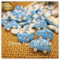 U Free Shipping 18Mm*12Mm 100Pcs Blue Car Plastic Buttons Flower Buttons For Children Garment ,C002