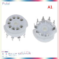 Fulai 1ชิ้น9pin ชุบทอง Pcb ฐานวาล์วซ็อกเก็ตหลอดเซรามิกสำหรับ ECC83 12AU7 12AX7