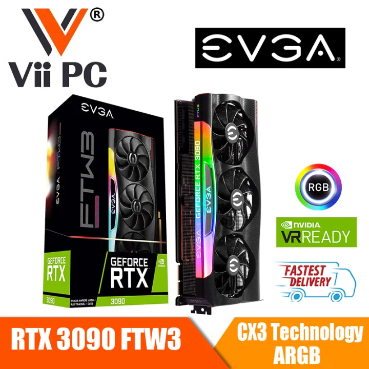 EVGA GeForce RTX 3090 FTW3 ULTRA GAMING, 24G-P5-3987-KR, 24GB GDDR6X, iCX3  Technology, ARGB LED, Metal Backplate Graphics card RTX 30 Series | Lazada  Singapore