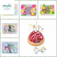 ETHTY 100pcs โลหะสำหรับตกแต่ง ชุดปักหมุด ความปลอดภัยและความปลอดภัย สีสันสดใส หมุดเย็บปัก อุปกรณ์เสริมเครื่องมือเย็บผ้า อุปกรณ์สำหรับยึดให้แน่น เข็มเย็บตำแหน่ง อุปกรณ์เย็บปัก