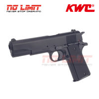 ปืนอัดลมปสปริง KWC โมเดล**  Colt M1911 ** Made in Taiwan ง้างนกได้ มีระบบเซฟไก ชักยิงทีละนัด ขนาดสมจริง 1:1 วัสดุพลาสติก ABS ปืนของเล่น ปืนบีบีกัน