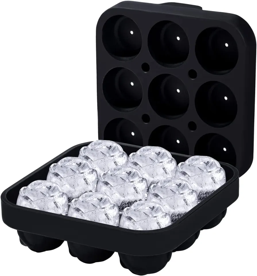 9 Giant Rose Ice Ball Maker Easy-release And Flexible Ice Trays
