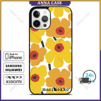 Marimekko 4542 กรณีโทรศัพท์มือถือ iPhone 14 Pro Max / iPhone 13 Pro Max / iPhone 12 Pro Max / Samsung Galaxy Note10 Plus / S22 Ultra ฝาครอบป้องกันการตก