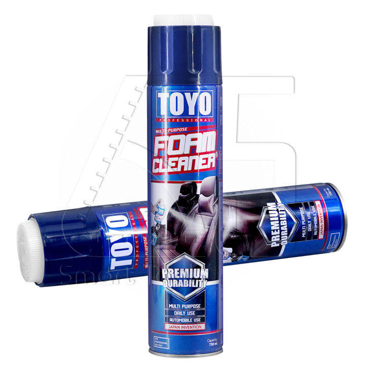 premium-toyo-foam-cleaner-สเปรย์โฟมอเนกประสงค์-สเปรย์โฟมทำความสะอาด-เบาะ-หน้ารถ-ประตู-พรม-ผ้า-กำมะหยี่-โซฟา-รองเท้าผ้าใบ-โฟมซักพรม-ขนาด-750-ml