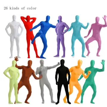 Adult Full Body Suit Costume For Halloween Men Second Skin Tight