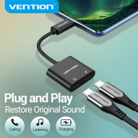 Vention 2 in 1 USB C to Dual Digital Type C HeadPhone Adapter for Pro 2018 P30P20 Pro PD18W USB C EarPhone Adapter