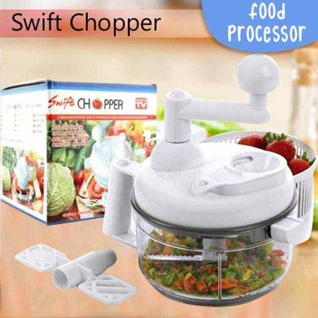 SWIFT CHOPPER MANUAL FOOD PROCESSOR FOOD CHOPPER SALAD SPINNER