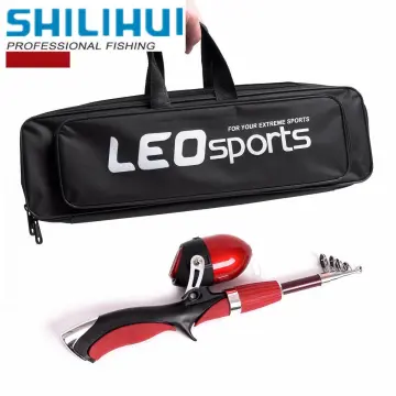 LEO 1.6M Telescopic Fishing Rod Set With Fish Reel Hook Lure Tackle