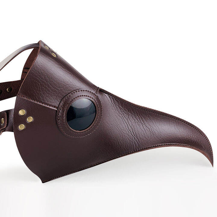 european-and-american-new-steampunk-pu-leather-plague-doctor-mask-head-cover-halloween-bar-prop-gift