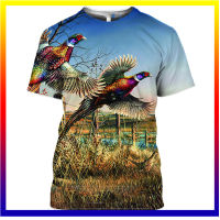 Retro Wildlife Graphic 3d Print ฤดูร้อนผู้ชาย O คอเสื้อยืดลำลองแขนสั้นบวกขนาดเสื้อยืดแฟชั่นเสื้อผู้ชายเสื้อผ้า XS-5XL