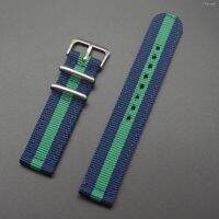 ⌚ Watch strap accessories สายนาฬิกาไนล่อนผ้าใบนาโต้สองส่วน 18 20 22 24 มม. หนา unisex สายกันน้ำและกันเหงื่อ