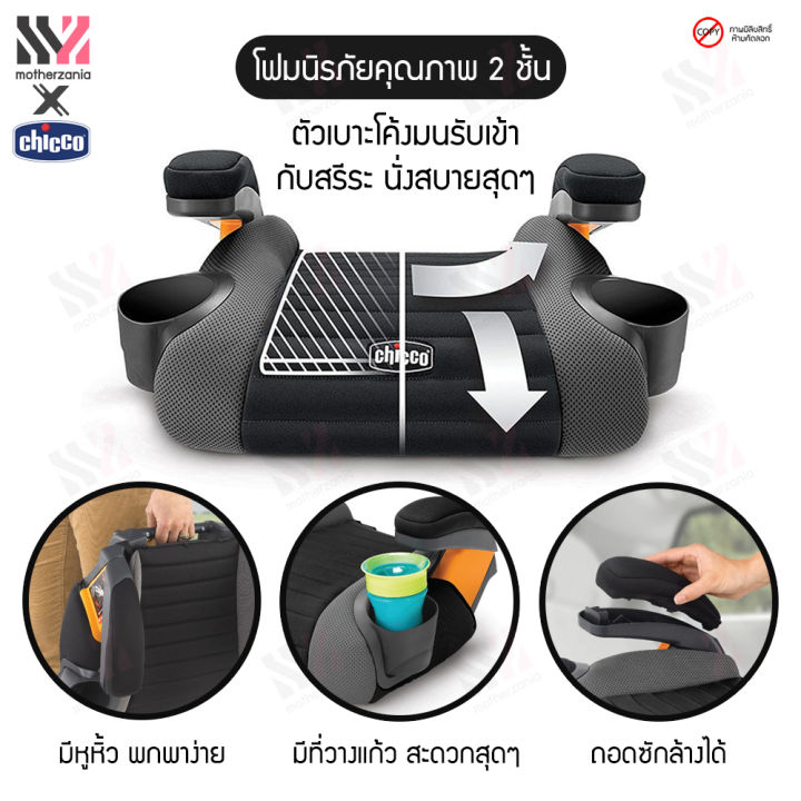 คาร์ซีทแบบเบาะนั่งเสริม-chicco-go-fit-คาร์ซีทเด็กโต-คาร์ซีทพกพา-เบาะรองนั่งเด็ก-เบาะเสริมเด็ก-คาร์ซีทเด็ก-เบาะนั่งนิรภัยสำหรับเด็กในรถ