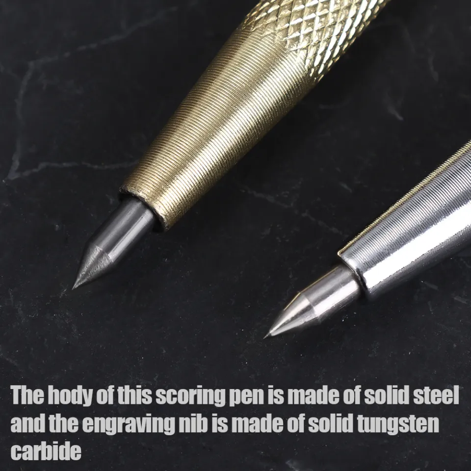 Tip Scriber Engraving Pen Marking Pen Scribe Pen Tool Engraving Curve Pen  Tools for Metal Sheet, Ceramic, Glass 