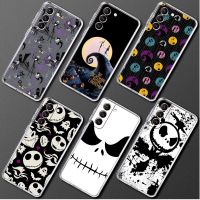 Clear Case For Samsung Galaxy S20 FE S21 Plus S22 Ultra Note 20 10 Lite S10 S9 S10e TPU Back Phone Cover Disney Jack Skellington
