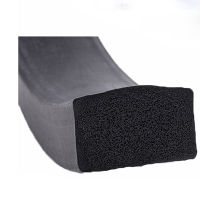 5meter EPDM Foamed Rubber Square Type Sealing Strip Sound Proofing Dustproof Black Foamed Rectangle Seal Strip