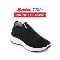 (Online Exclusive) Bata บาจา รองเท้าสนีคเคอร์ รองเท้าผ้าใบ เสริมส้น สูง 2.5 นิ้ว สำหรับผู้หญิง รุ่น A12 สีดำ 5806003