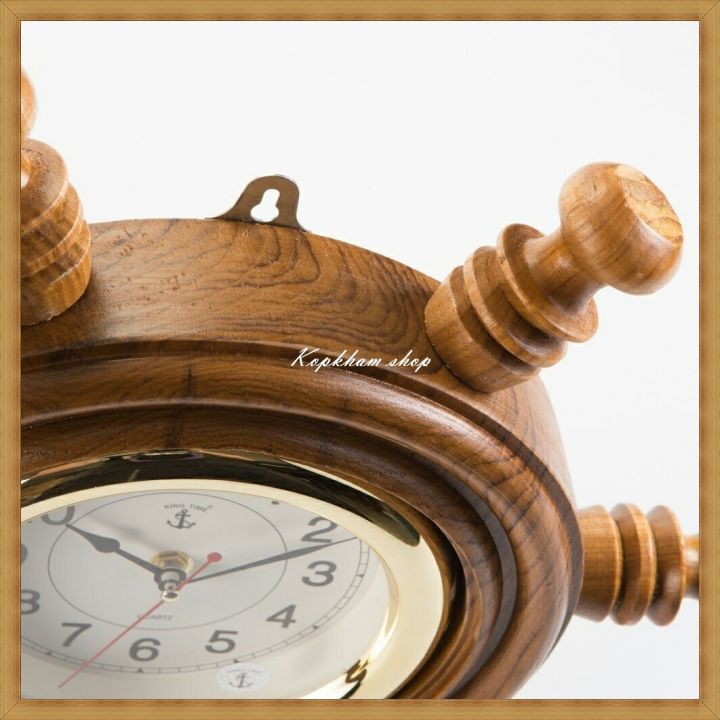 นาฬิกา-นาฬิกาแขวน-นาฬิกาไม้-นาฬิกาไม้สักทอง-นาฬิกาติดผนัง-ขนาด-10-นิ้ว