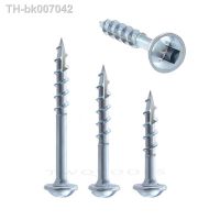 ┋☍  50pcs Square Drive Pocket Hole Jig Screws Coarse Thread Washer Head Self Tapping Wood Screw