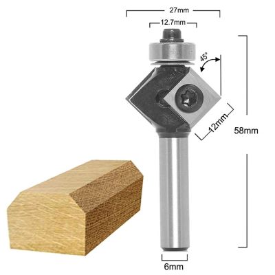 ดอกเราเตอร์2ใบมีดใบมีดเปลี่ยน CNC แบบกลมหรือมุมเอียง