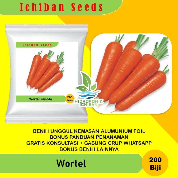 Benih Bibit Biji Wortel Kuroda Carrot Known You Seed Kemasan Alumunium