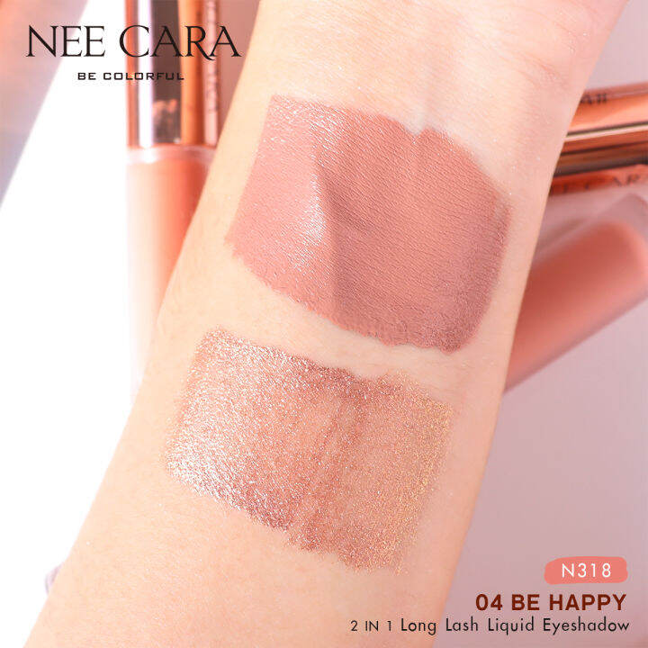 nee-cara-นีคาร่า-อายแชโดว์-อายแชโดว์แบบแท่ง-2-เนื้อ-ในแท่งเดียว-n318-long-last-2-in-1-eyeshadow-liquid-glitter-amp-matten